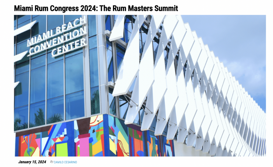 Miami Rum Congress 2024: The Rum Masters Summit