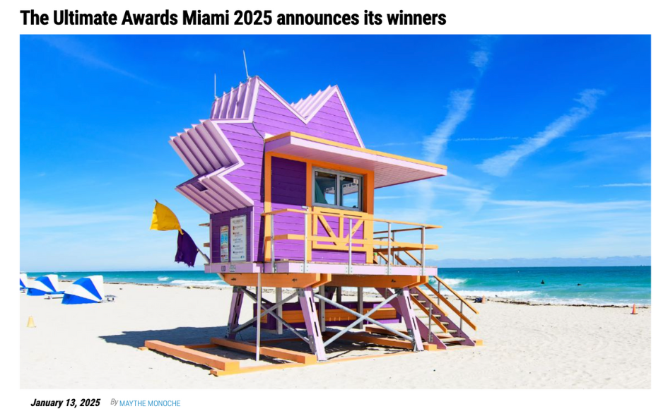 The Ultimate Awards Miami 2025 announces its winners